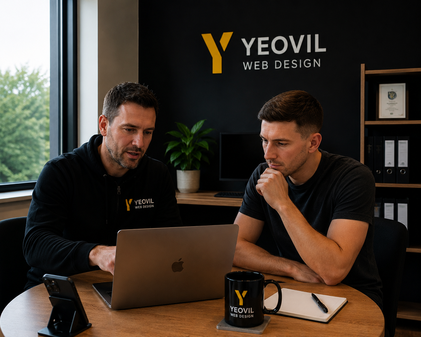 Yeovil Web Design working on a new website for a local Somerset business